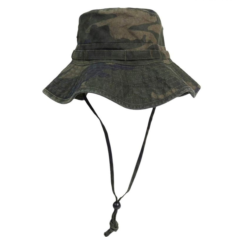 Phaiy Bucket Hat Wide Brim UV Protection Sun Hat Boonie Hats Fishing Hiking Safari Outdoor Hats for Men and Women Woodland Camo - Image 1